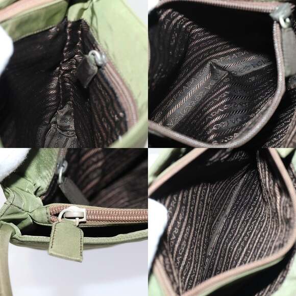 PRADA Hand Bag Nylon Khaki - Picture 12 of 13